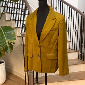NWT Fashion Nova Women's Mustard Blazer (Medium)